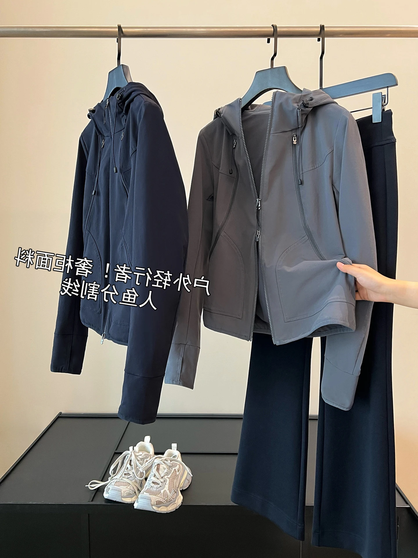 เสื้อแจ็คเก็ตซิปยาวสไตล์เกาหลีสำหรับผู้หญิง ดีไซน์แฟชั่นฤดูใบไม้ร่วง ทรงหลวม สวมใส่สบาย ช่วยให้ดูผอมเพรียว