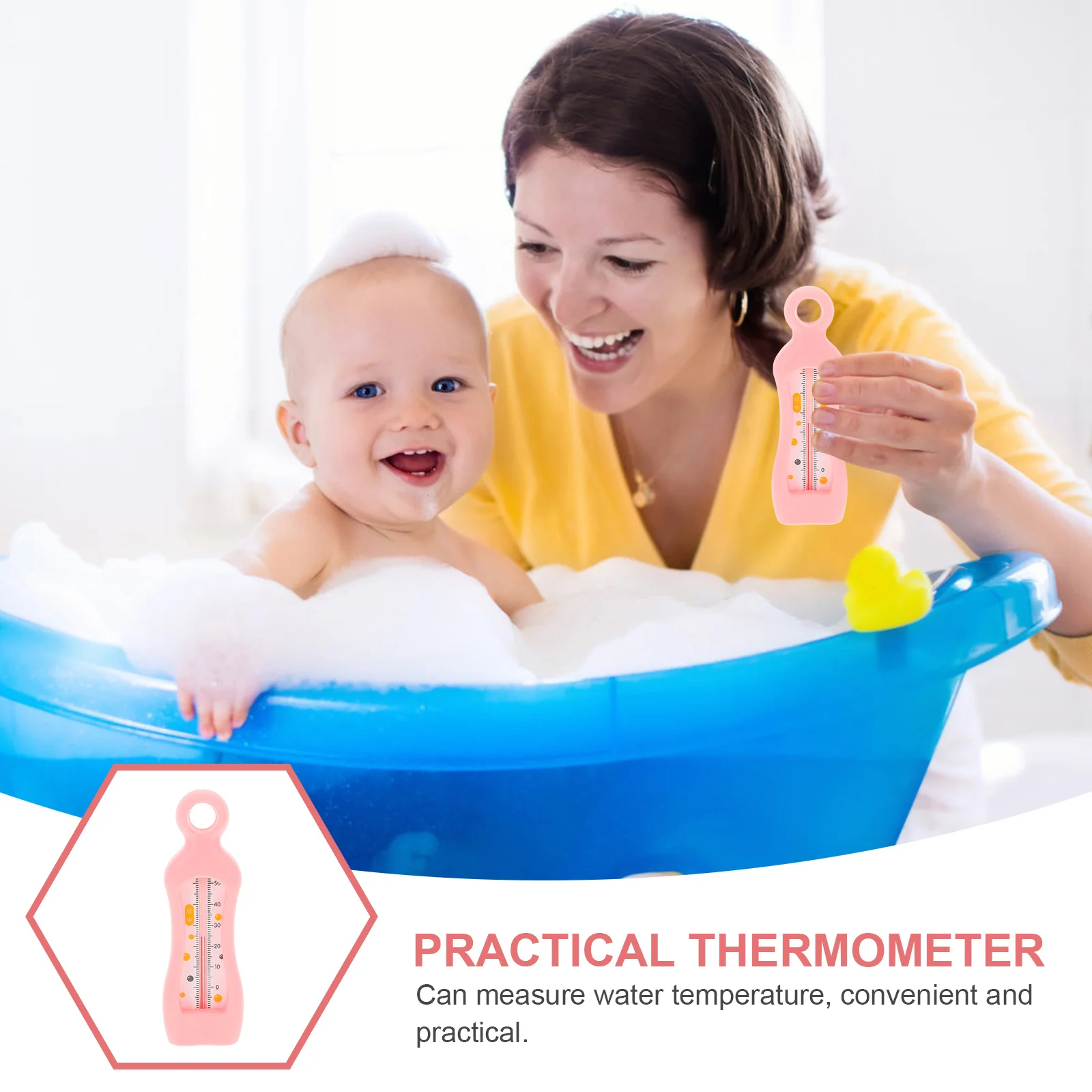 Digital Baby Water Thermometer Easy to Read Display for Accurate Bath Temperature Control Newborn Bathing Essential for Home