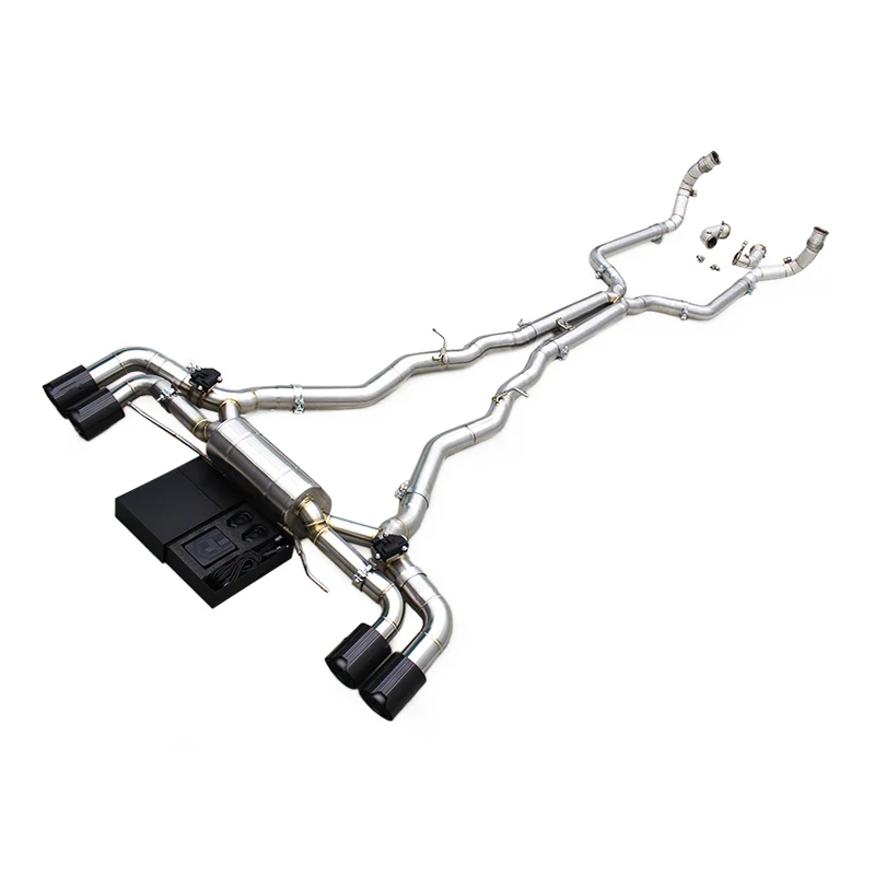 Custom Valvetronic Exhaust System For BMW M8 F91/F92/F93 4.4TT 2019-2023 Valved Catback Muffler Free Flow Header Downpipe