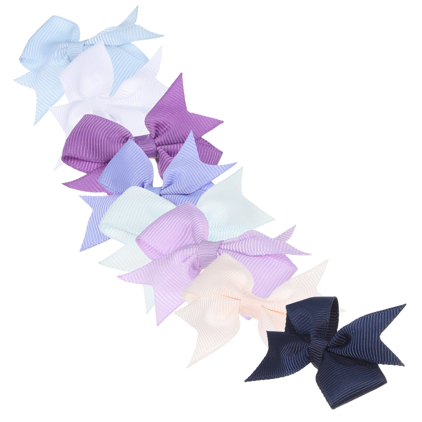 

8 Pcs Dog Bowknot Hair Clips Barrettes Cute Bows Handmade Pet Grooming for Dogs