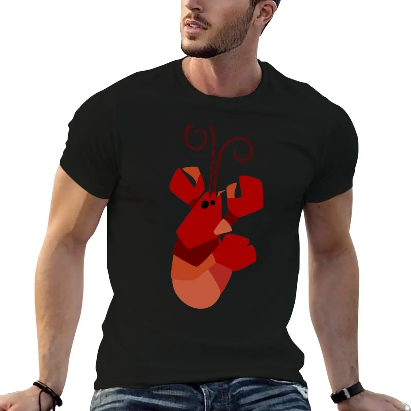 

Lobster T-Shirt luxury t-shirt plus size tops Men's cotton t-shirt