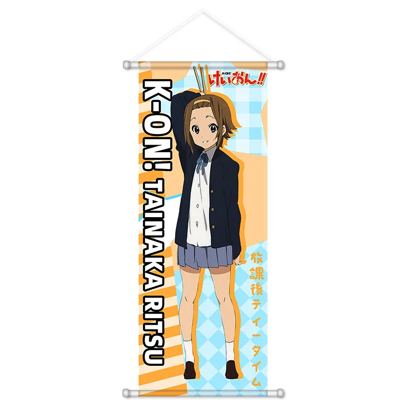 VIKAMA Cute Music Club Girl Anime Wall Hanging Tapestry Bookworm Character Art Cloth Poster for Teen Bedroom Dorm Decor