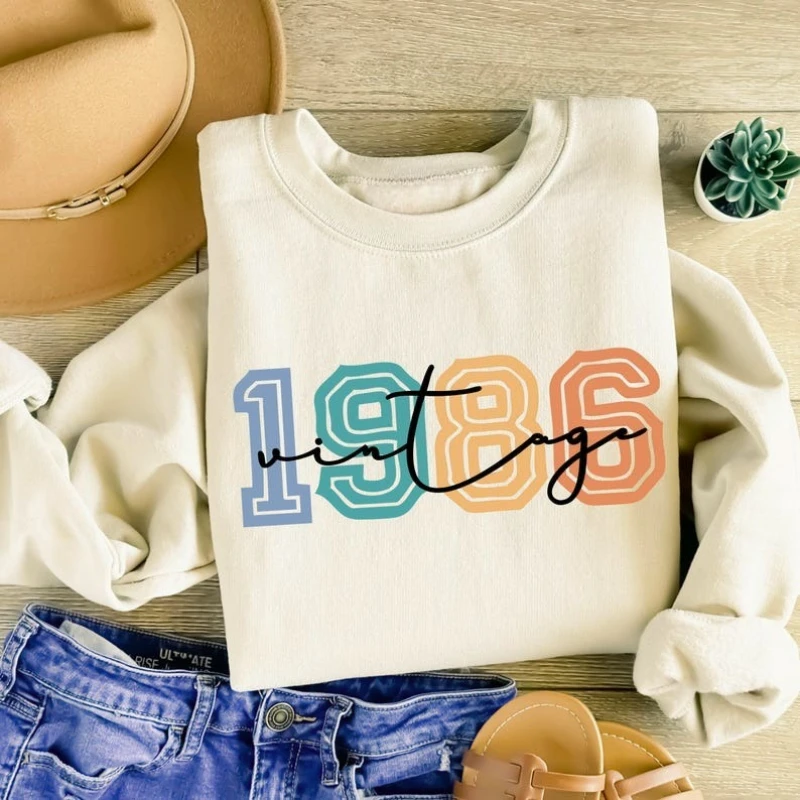 ヴィンテージ 1986 40 歳の誕生日冬ファッションスウェ - Vintage Fashion Retro Outfit のレビューと価格