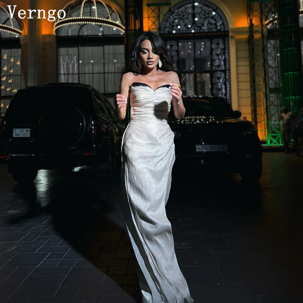 

Verngo Shiny Prom Gown Elegant Mermaid Long Formal Occasion Dresses Women Sequined Tight Prom Party Gowns Customized