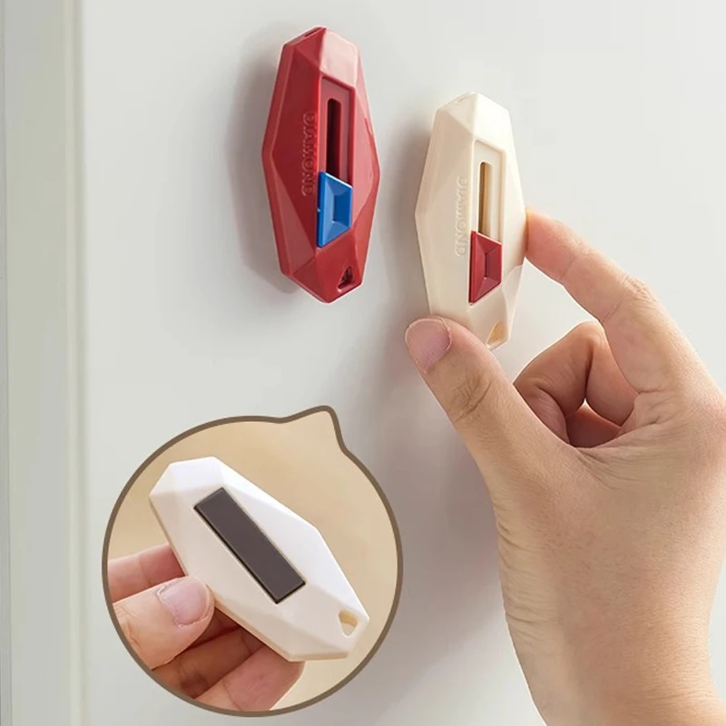 فتاحة صندوق، سكين فني منزلي، سكين شفط مغناطيسي أوتوماتيكي مضاد للالتصاق، متين وصغير الحجم #5