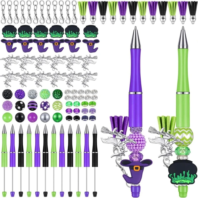 97 ชิ้นความแปลกใหม่ประดับด้วยลูกปัดชุดปากกากุ้งก้ามกราม, ฮาโลวีนปากกาลูกลื่นสำหรับวันเกิดเด็กปาร์ตี้ฮาโลวีน Party Supply