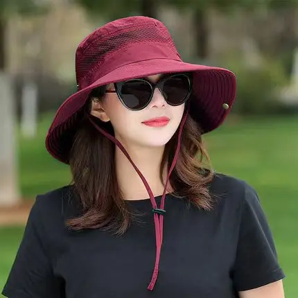 

Hat Men's Summer Sun Hat Outdoor Fishing Mountaineering Sun Hat Men's Sun Hat Summer Bucket Hat Simple Versatile Camping Hat 2
