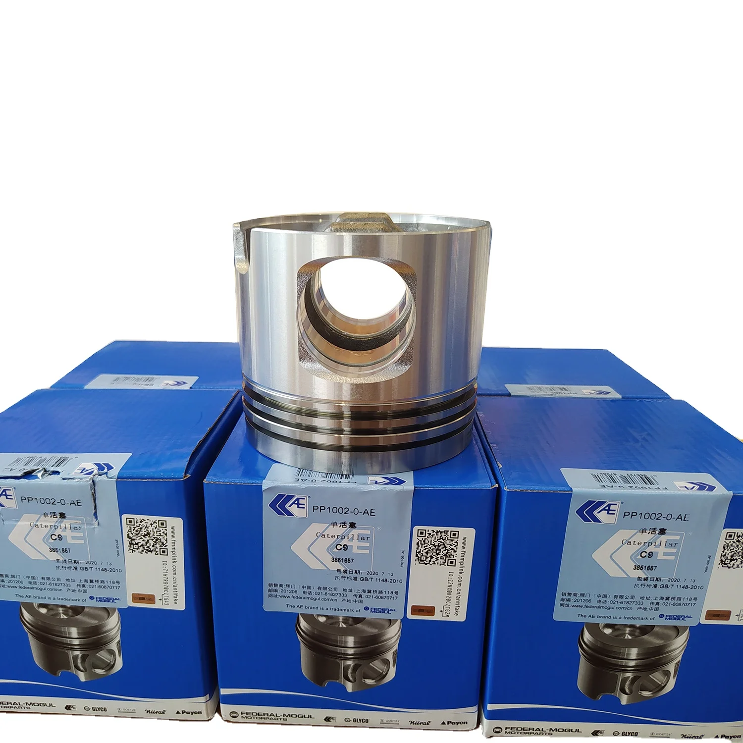 High Quality Diesel Engine 385-1657 Original Federal Mogul C9 Cylinder Piston For CAT E330D Excavator Spare Parts