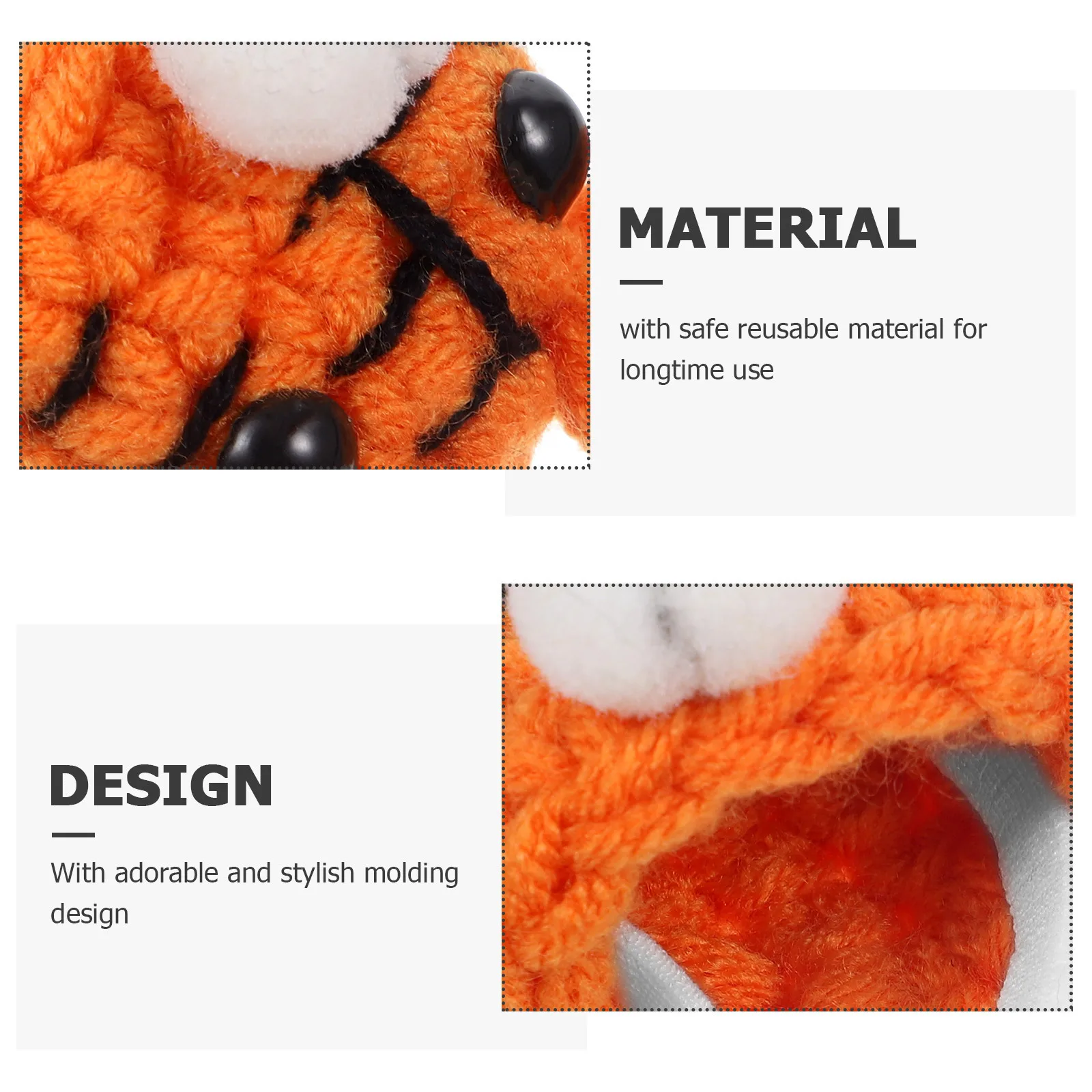 

Pet Hat Small Animal Knitted Cap For Hamster Chinchilla Mouse Adjustable Decorative Costume Accessory Halloween Party