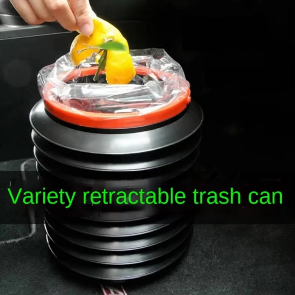 4L Mini Car Wash Folding Bucket Home Mult  Storage Collapse Trunk Back Telescopic Trash Bin Holder Interior Garbage Cans 1pcs