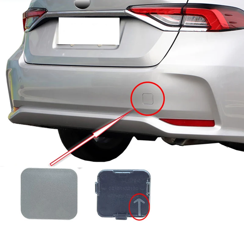 Car Rear Bumper Trailer Cover Rear Bumper Tow Hook Trim Cover For Toyota Corolla 2019 2020 2021 2022 2023 Auto Accessories