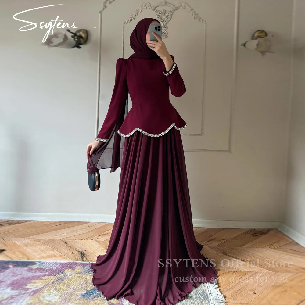 

SSYTENS Customized Elegant A-Line Long Wedding Prom Dresses Exquisite High Quality Special Fashion Formal Party Gown for Women