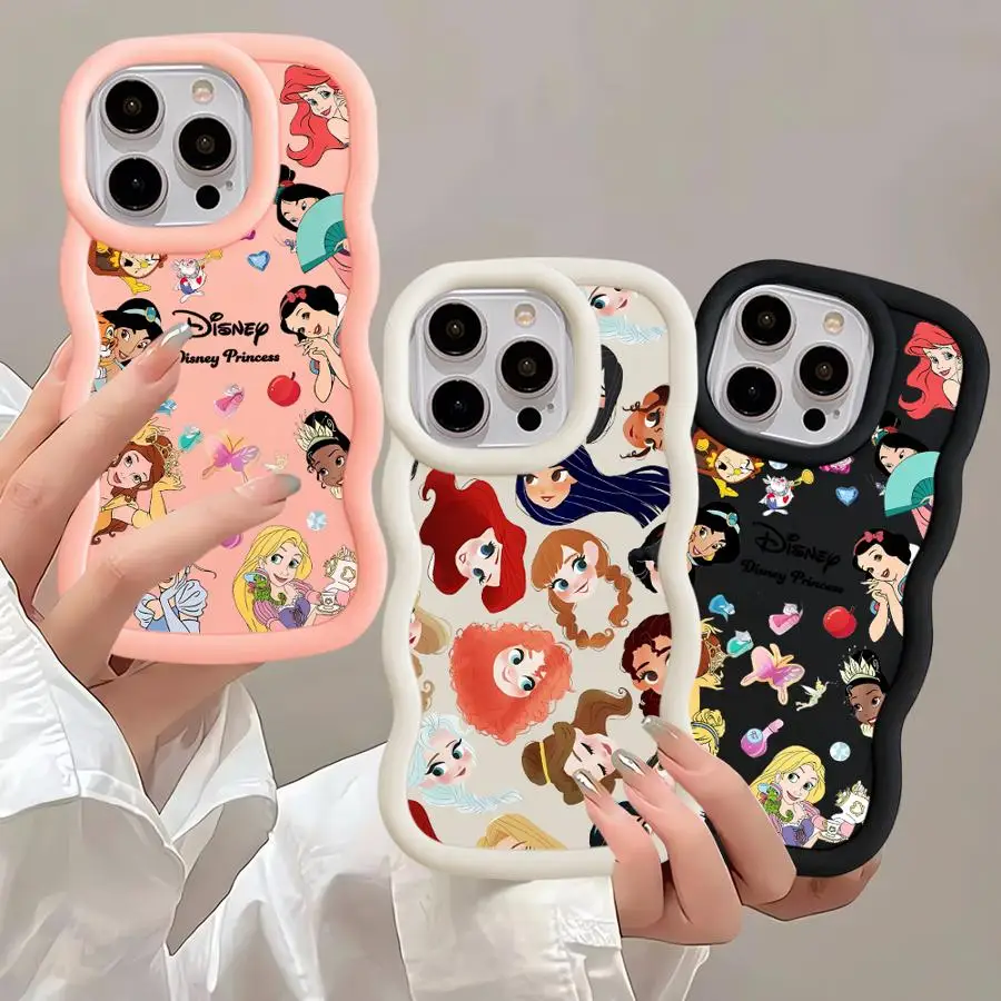 Disney Princess Phone Case for Apple iPhone 13 Mini 12 Pro 14 Plus XS Max 11 Pro XR SE 15 16 ProMax Soft Cover