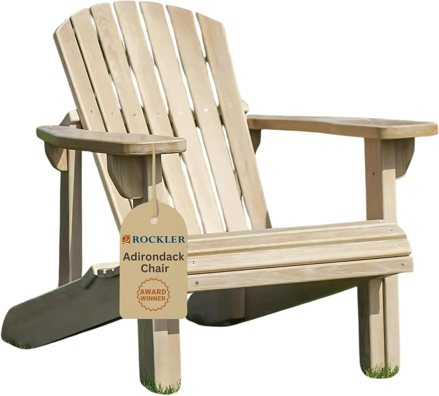 

Простые в сборке чертежи кресла Адирондак с картонными шаблонами и пошаговыми инструкциями - Сделано в США