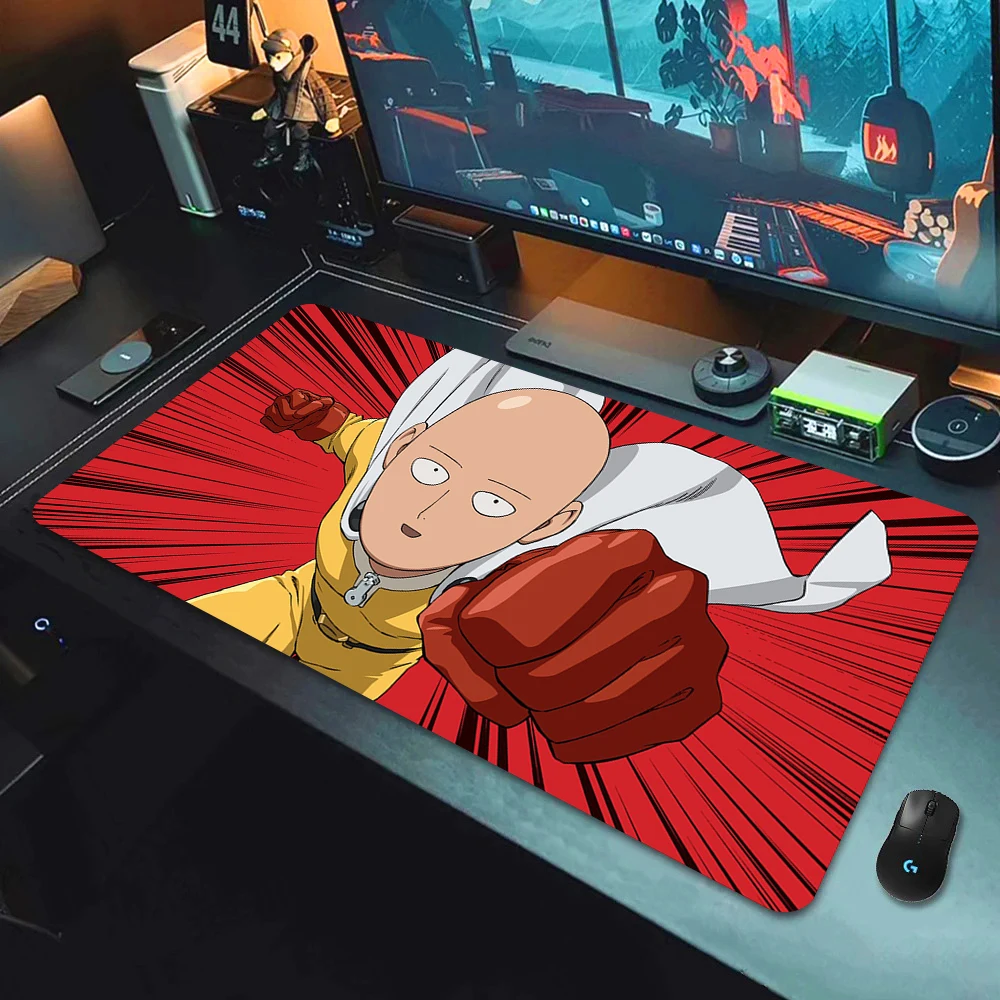 Коврик для мыши ONE PUNCH-MAN, резиновый нескользящий коврик для мыши в стиле аниме для любителей спорта, из натурального каучука