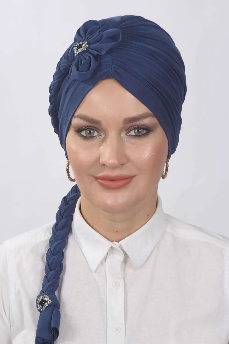 Trenzada Floral ready Bone indigo