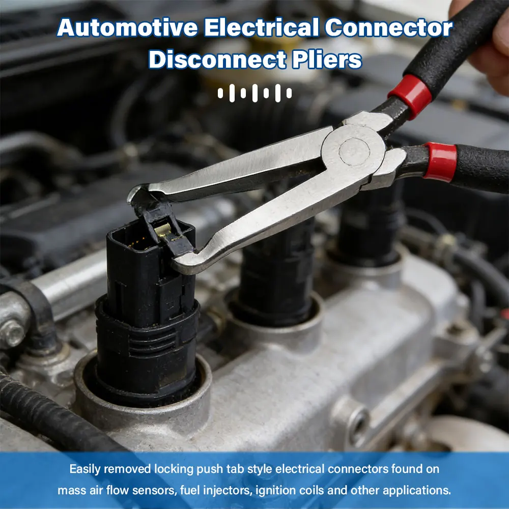 Professional Automotive Electrical Disconnect Pliers with Carbon Steel Construction - Fuel Line and Vacuum Hose Removal Tool