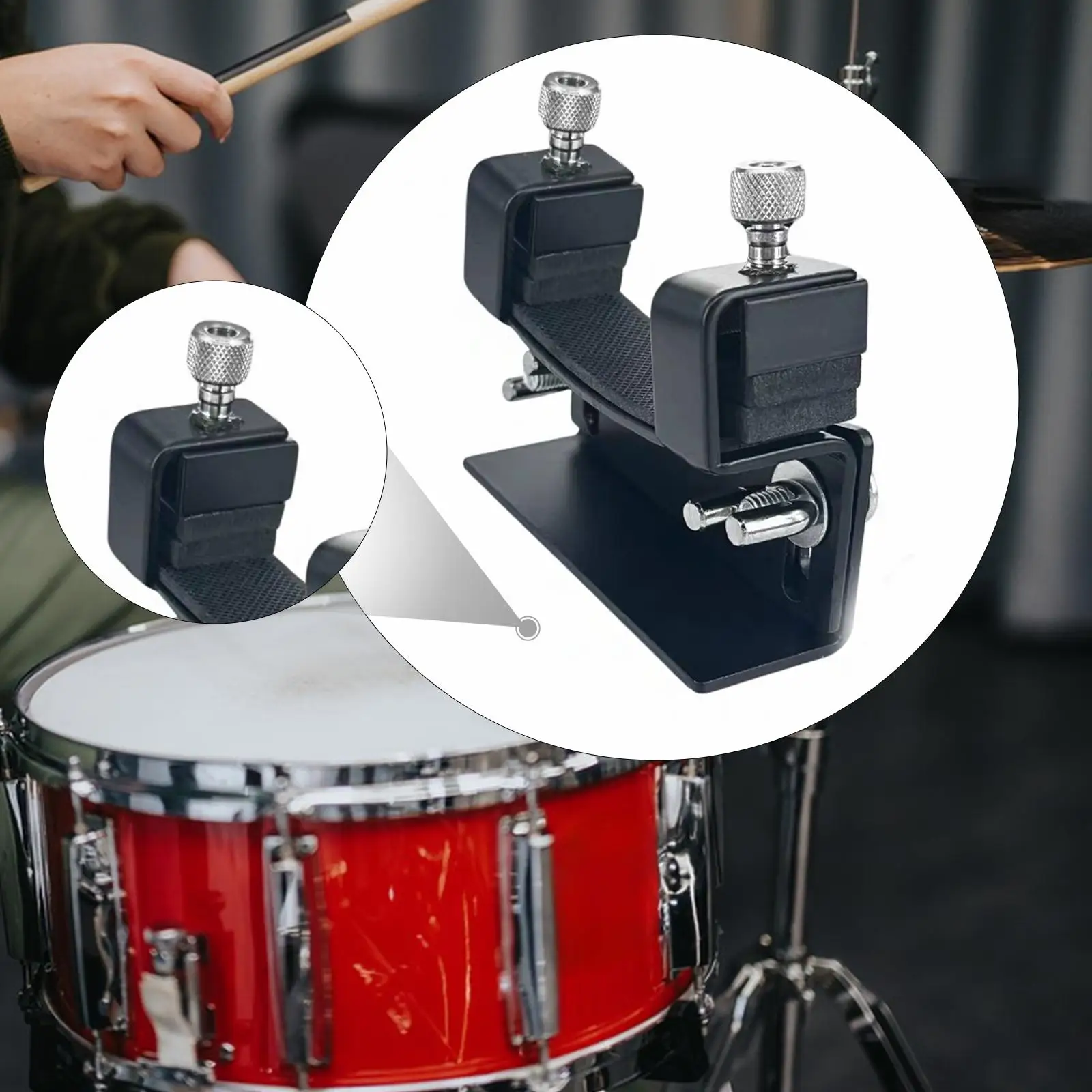 Percussion Drum Lift Platform Adjustable Iron Stand for Floor Drum Sound Enhancement Accessories