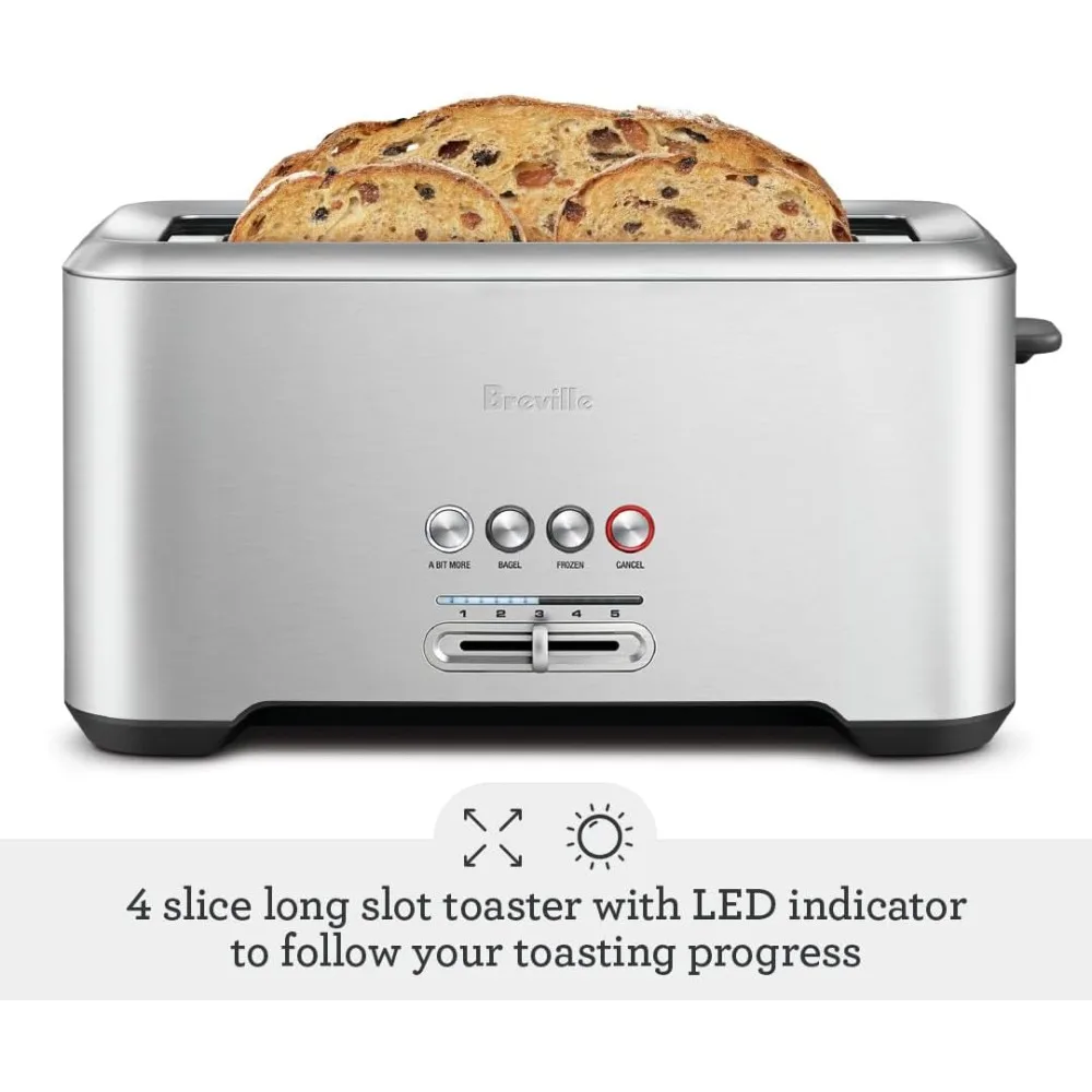 Etwas mehr Toaster 4 Scheiben bta730xl, gebürstet Edelstahl