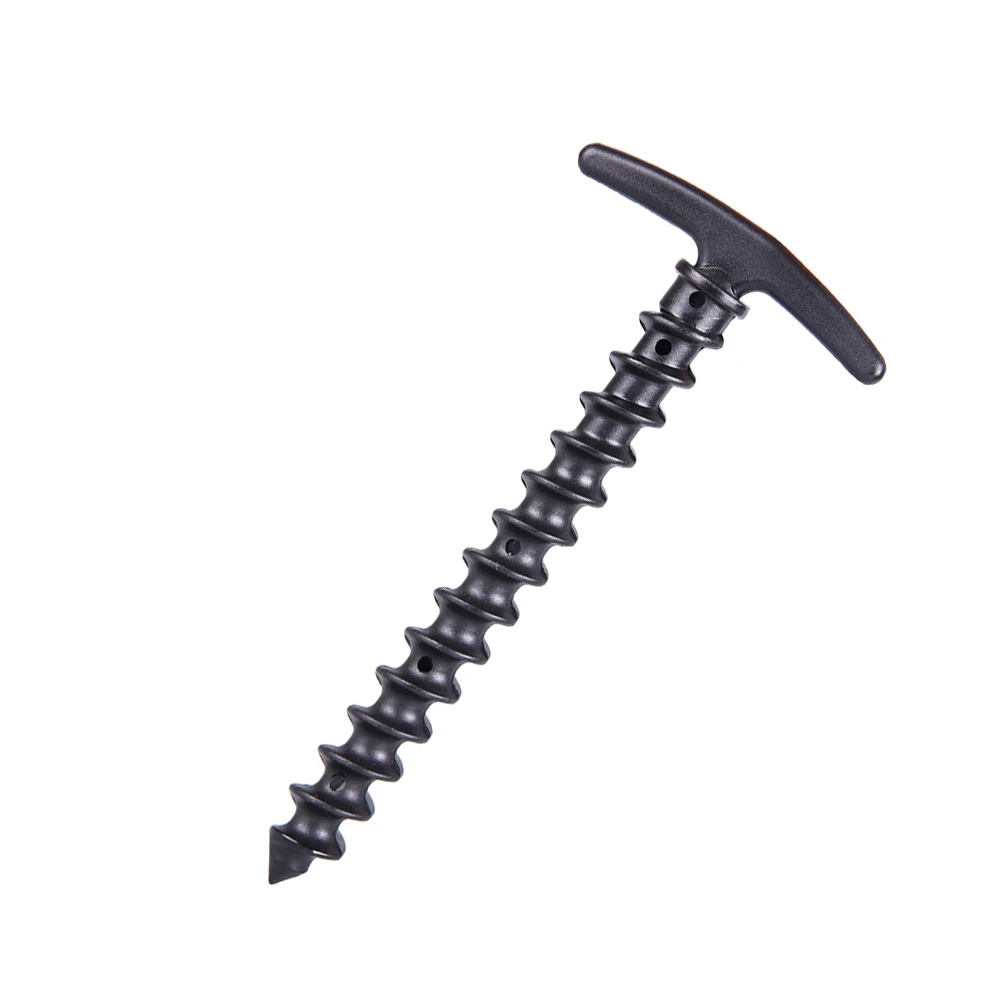 

Spiral Tent Floor Nails Stakes Heavy Duty Camping Anchors Screw Pegs Glow Spikes