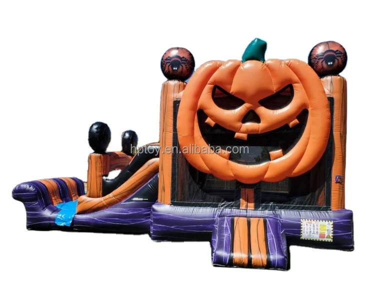 

Новый дизайн страшного Хэллоуина тыквенный дом с горкой на продажу