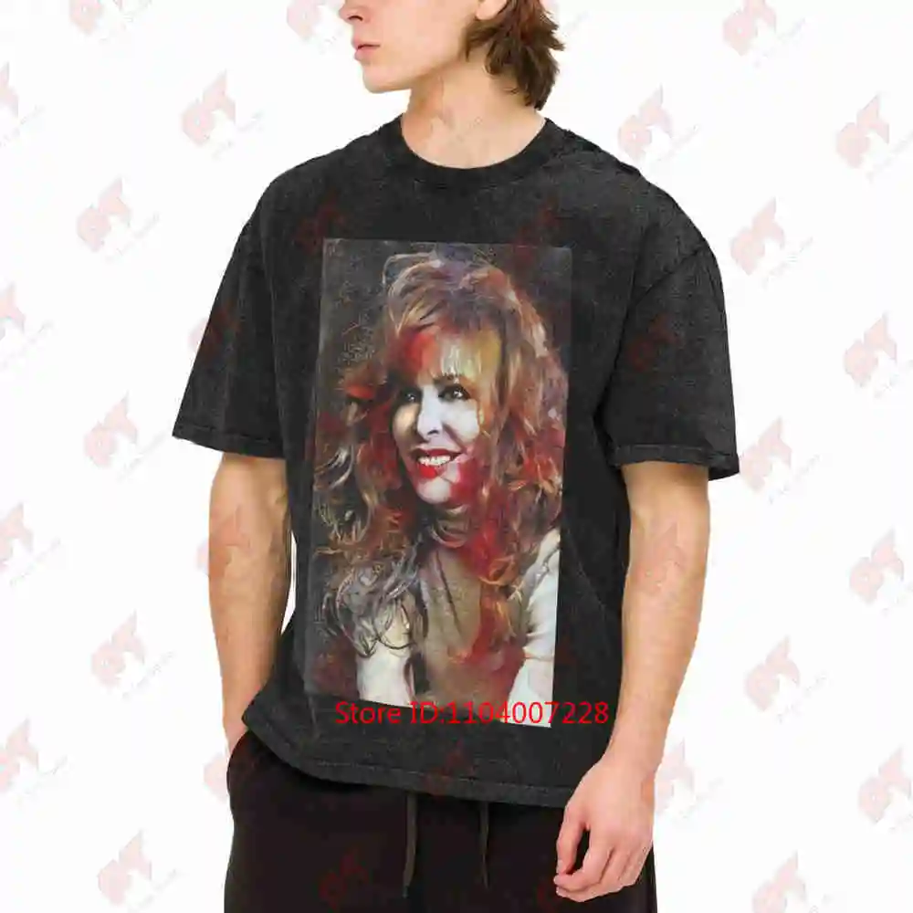 Mylene Farmer Vintage Washed Tee Pure Cotton T-Shirt