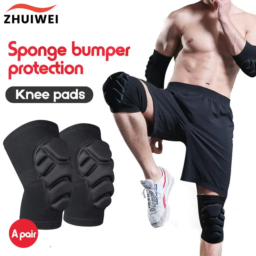 

1Pair Knee Pads EVA Pads Collision Avoidance Knee Pads for Men & Women Knee Braces for Volleyball Basketball Climbing Football