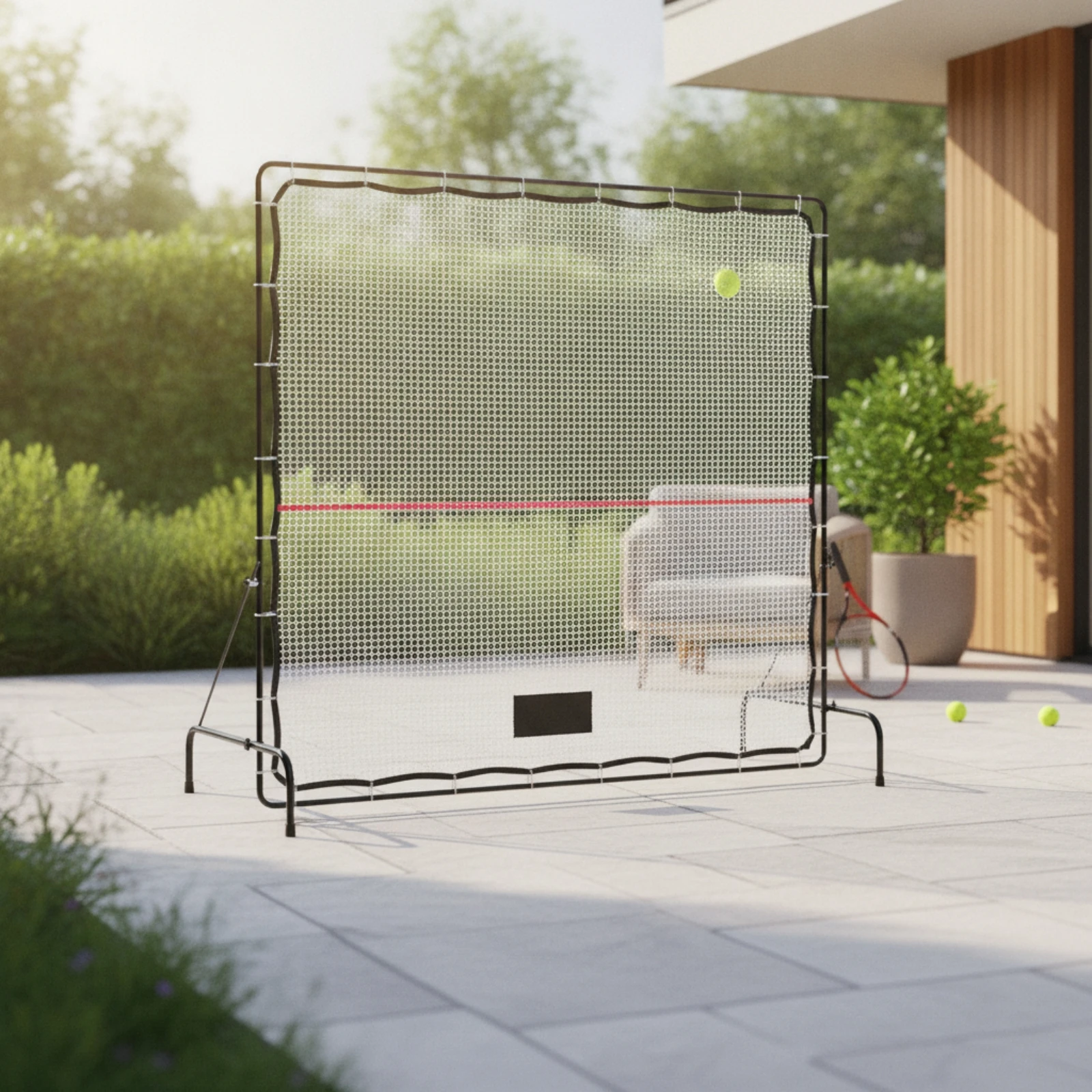 Tennis Rebounder Net Freestanding Tennis Rebounder Training Backboard Heavy-Duty Rebound Net Easy to Assemble for Coaches