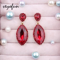 Veyofun Classic Crystal Drop Earrings Vintage Bride Dangle Earrings for Women Fashion Jewelry