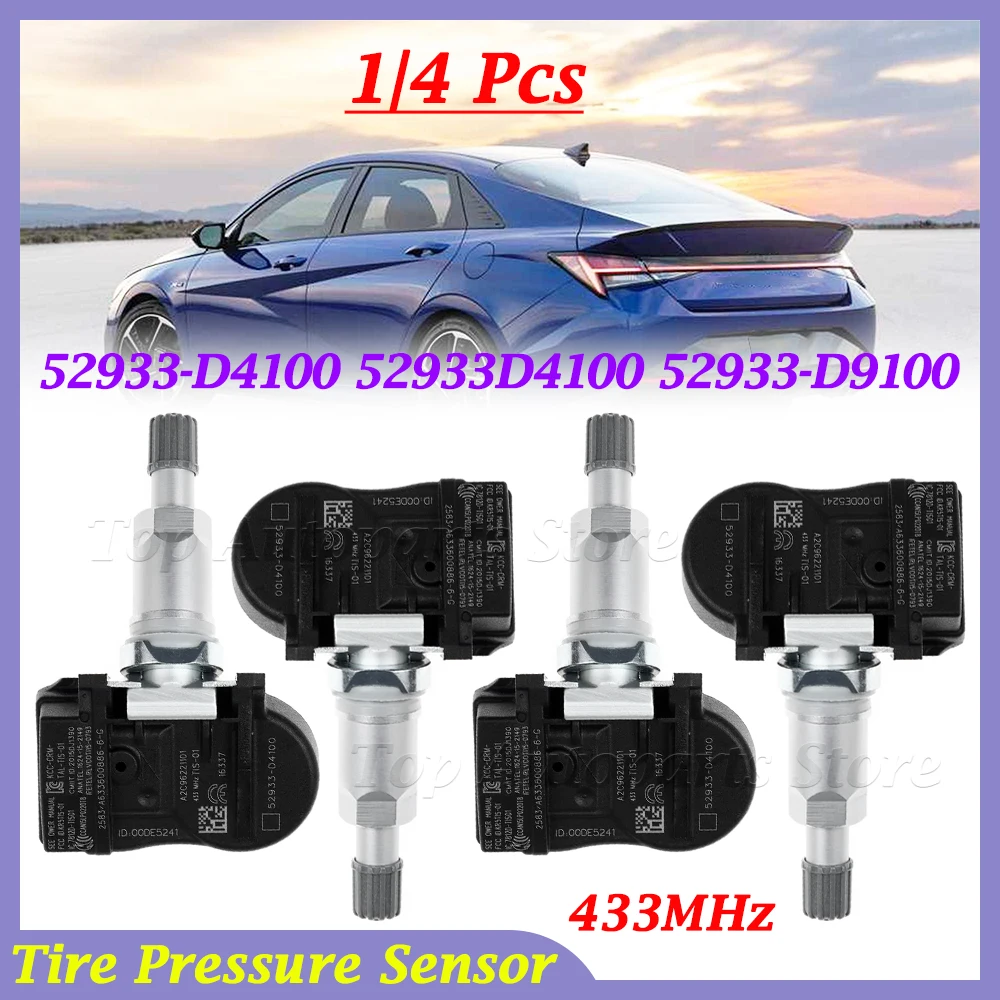 TPMS For 2017 2018 2019 KIA Optima Sportage Sorento Genesis Ioniq 52933D4100 52933-D9100 52933-D4100 Tire Pressure Sensor