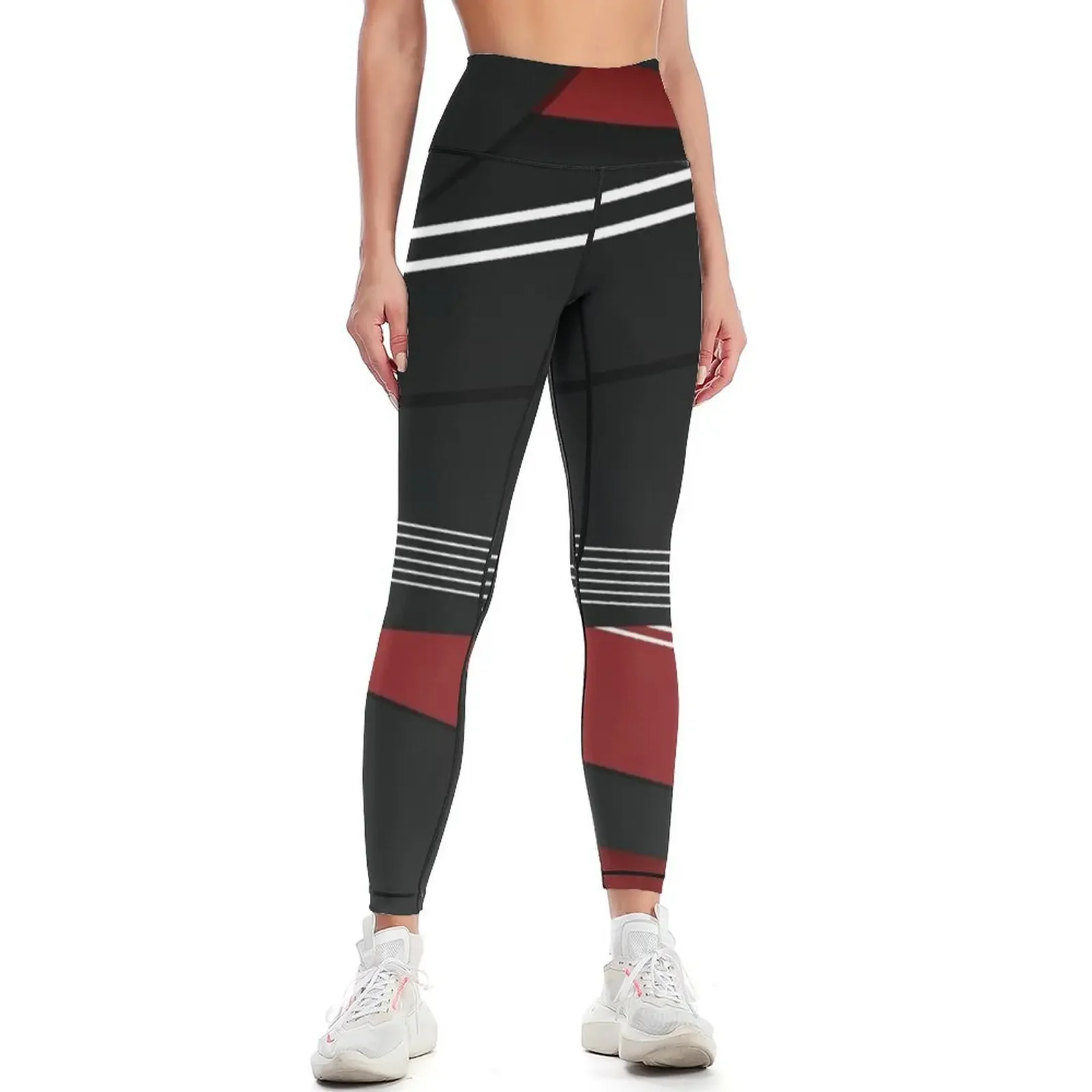 

Red, White and Black Leggings for physical sporty woman gym legings for fitness sport legging Womens Leggings