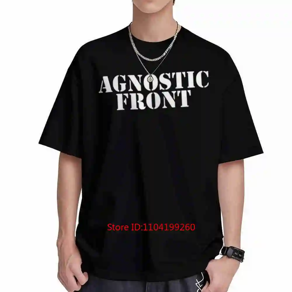 Agnostic Front Short Sleeve Tee 100% Cotton T-Shirt