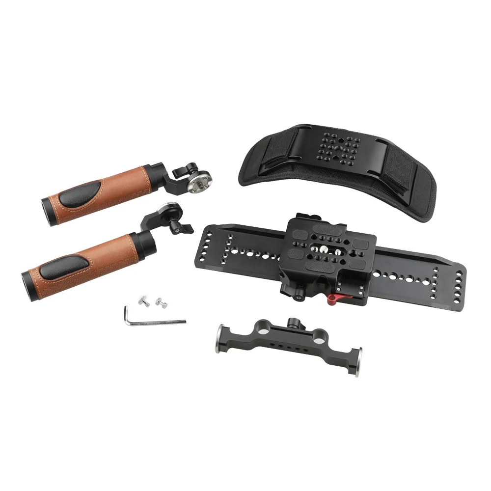 CAMVATE Pro Shoulder Rig Handle Kit With ARRI 12\