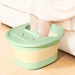 Foldable Bath Bucket Massage Wash Basin Home Laundry Tub Bucket Children's Foot Bath Basin Portable Soak Foot Tub