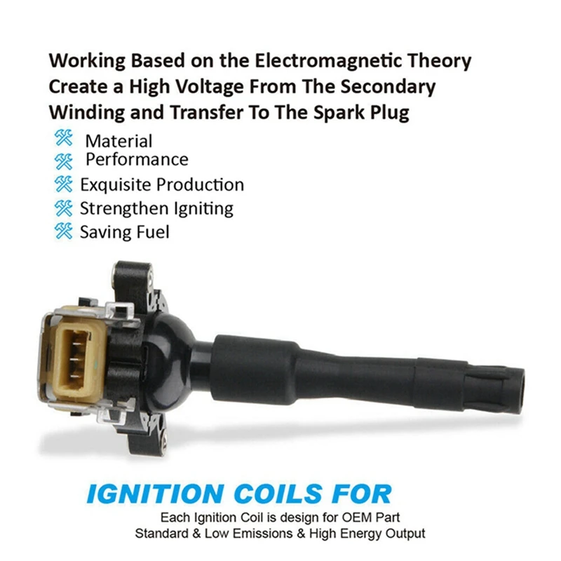 2X New Ignition Coil 12131748018 1227030081 For BMW E38 E39 E31 X5 540I 750IL 4.4 4.6 12131703227 12131703228