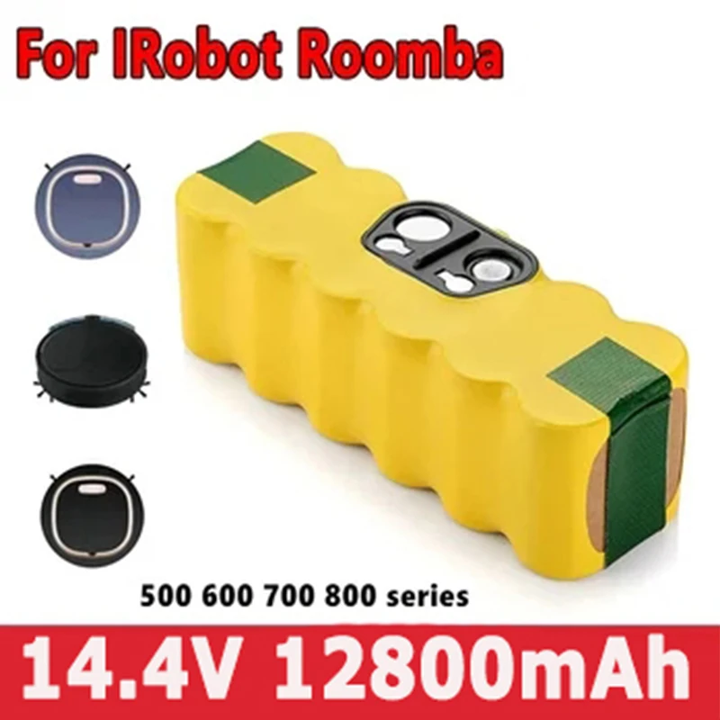 

14.4V 12.8Ah Li-ion Battery for iRobot Roomba 500 600 700 800 Series 510 530 550 560 580 620 630 650 760 Vacuum Cleaner Battery