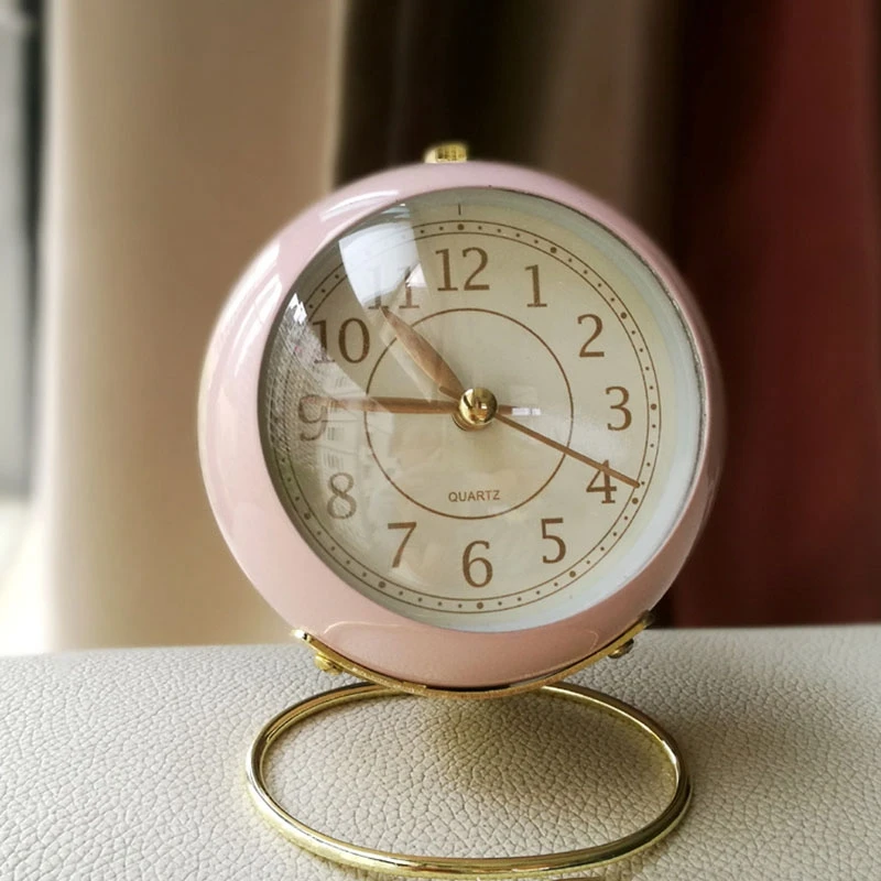 Top Deals Silent Alarm Clock Timer Metal Fashion Metal Alarm Clock Classic Alarm Clock Desktop Alarm