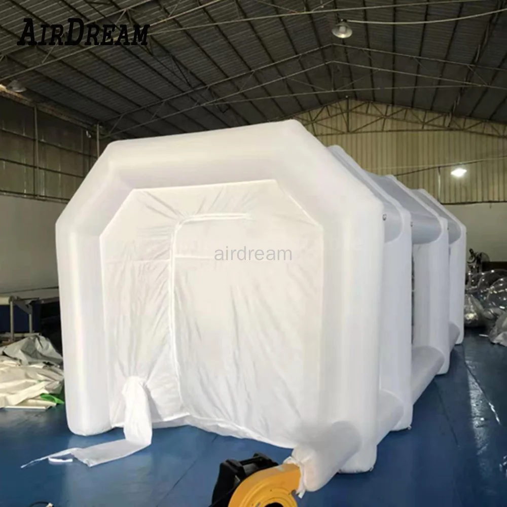 High Quality Automobile inflatable spray paint booth car workstation spraying tent with Filter System Blowers for cars