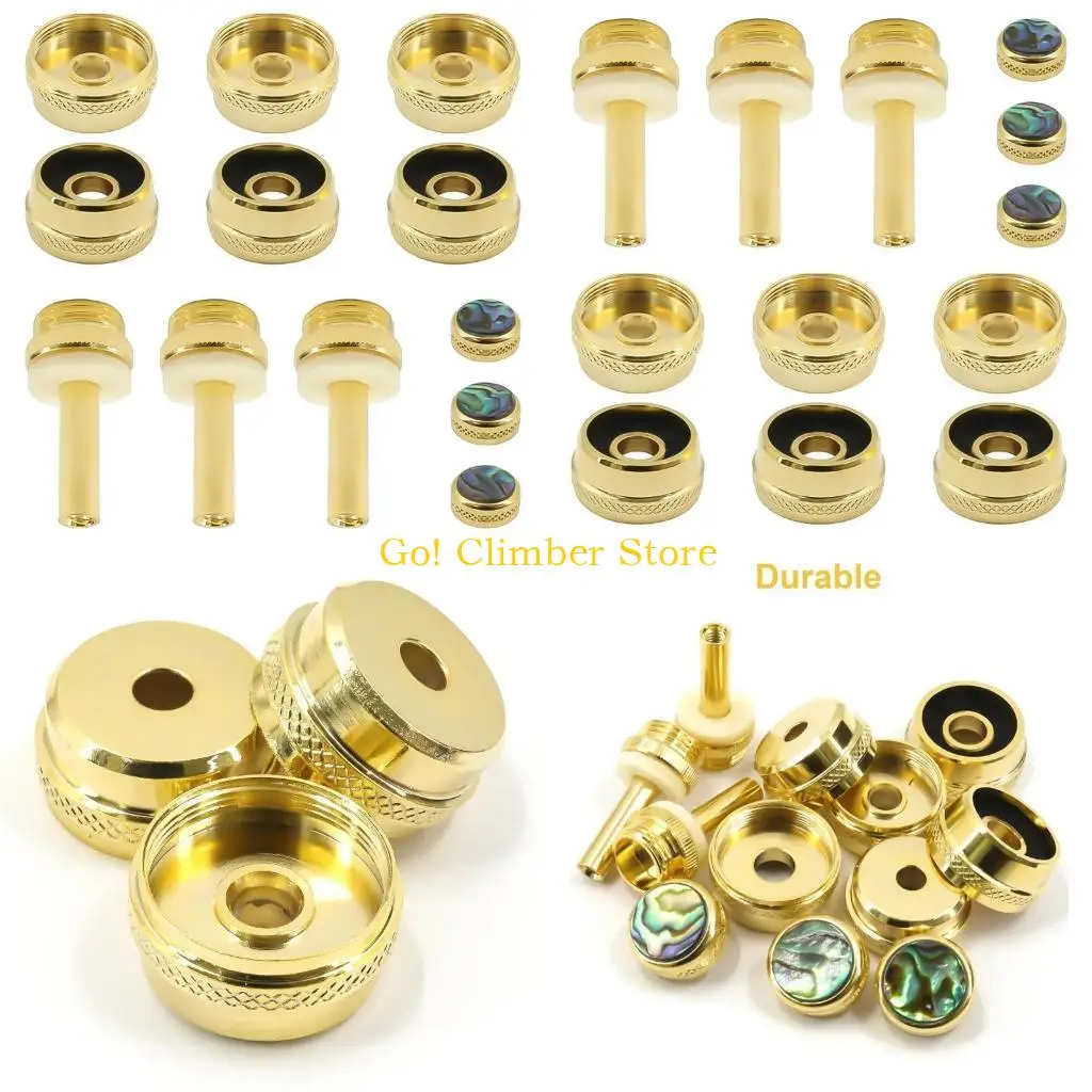 Q84C 12Pcs Trumpet Valves Finger Buttons Press Cover Trumpet Valves Caps Easy Use