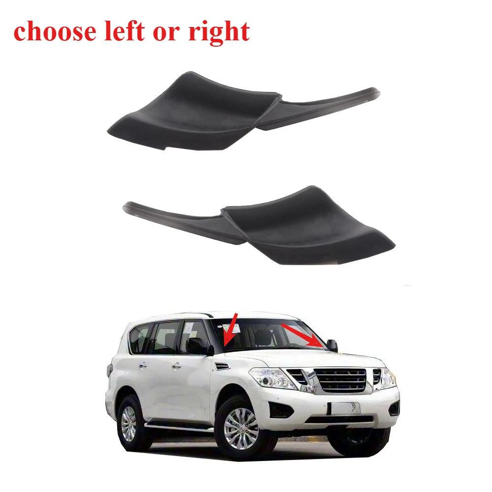 

Цельная накладка на переднее стекло, дефлектор воды для Nissan Patrol Y62 2010-2018, боковая накладка на капот стеклоочистителя