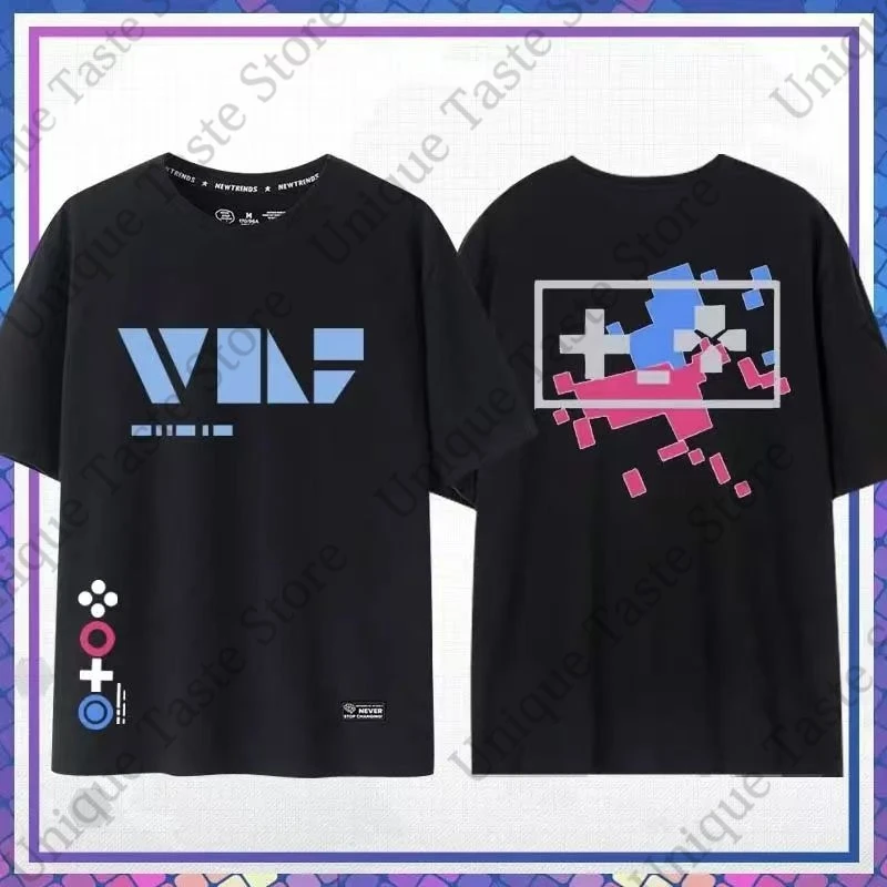 ‌Honkai Star Rail T Shirt Silver Wolf Same Print T-shirt Fashion Cartoon Anime Women Men Summer Cotton Short Sleeve Tee Tops