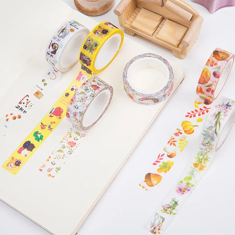 Washi Tape Diy Scrapbooking Papier Sticker Label Masking Tape Album Dagboek Decoratie Briefpapier Tapes