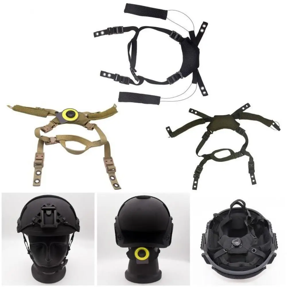 

Adjustable Buckle Helmet Chin Strap Hanging System with Screws Easy Installation Helmet Hanging Lanyard Nylon Helmet Accessories