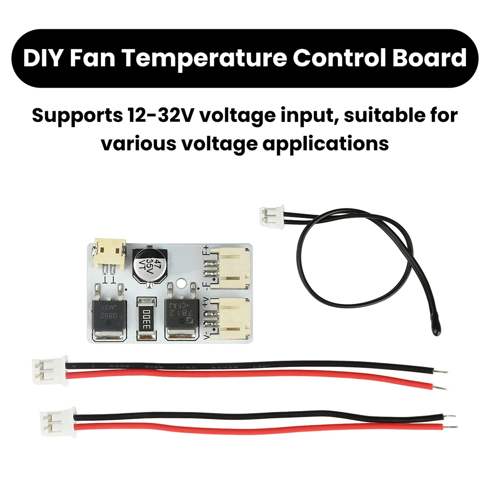 DC Fan Controller Temperature Control Board DIY Automatic Speed Regulator For LED Fan Controller Temperature Control Board