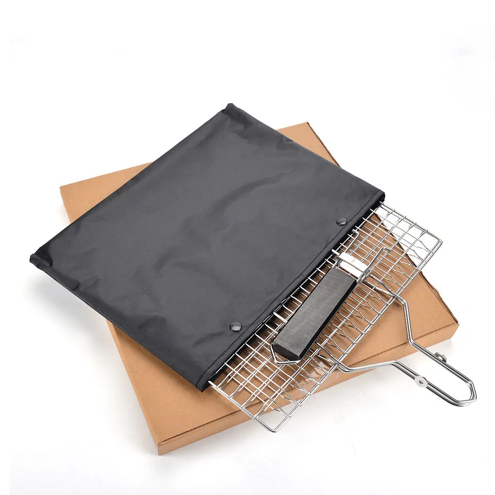 

Portable BBQ Grilling Basket Made With Mild Steel Wire Easy To And Store Multifunctional Metal