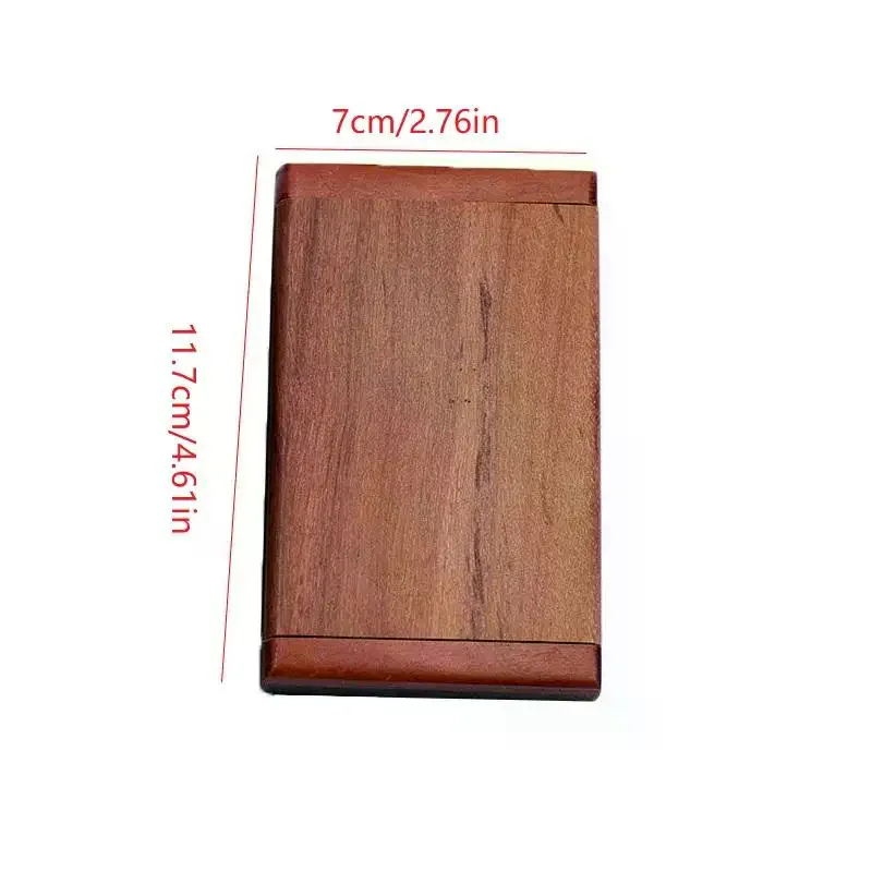 2 في 1 مجموعة مرآة مشط خشبية صغيرة خمر المحمولة مرآة قابلة للطي يده خشب الصندل الأحمر مرآة لوضع مساحيق التجميل السفر وديكور المنزل #6