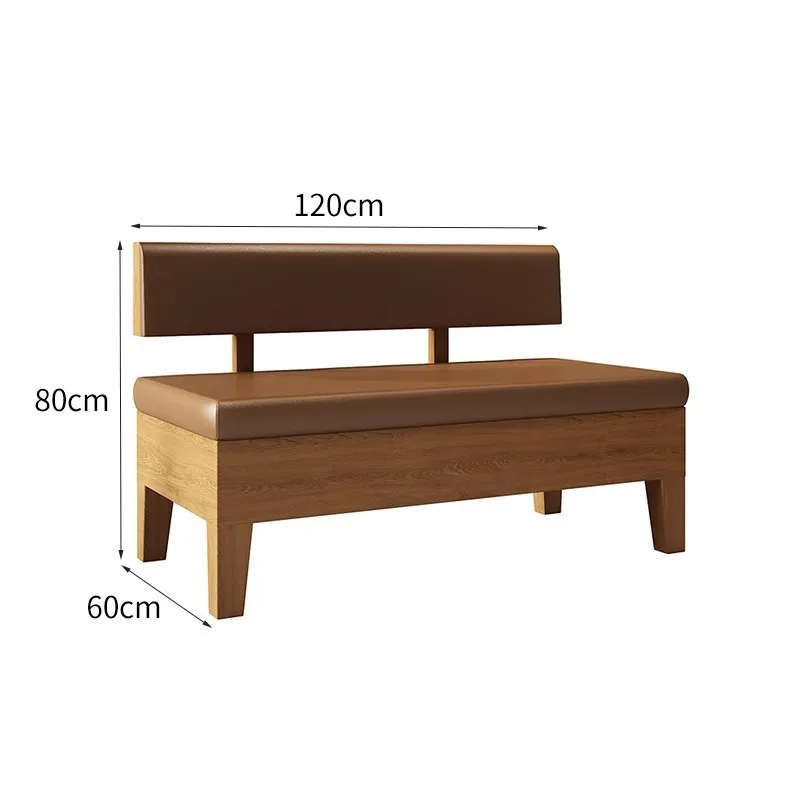 

Milk Tea Shop Solid Wood Tables and Chairs American Coffee Shop Card Seat Sofa Table and Chair Combination Matching Round Table