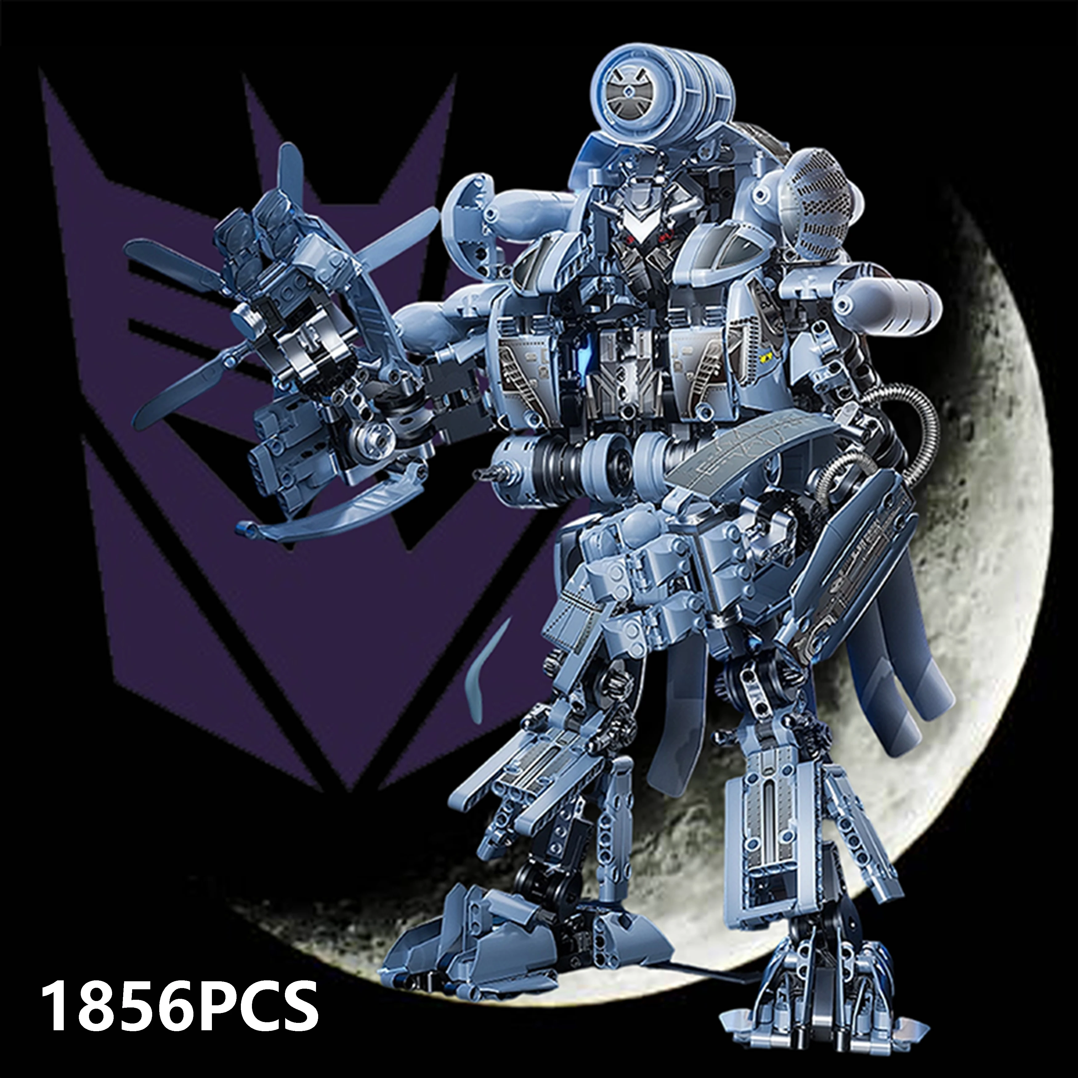 

1856 шт. трансформеры Decepticon Vortex Mini Warrior, экшн-фигурка, строительные блоки, модель злодея из фильма, игрушка в подарок для рождественских подарков