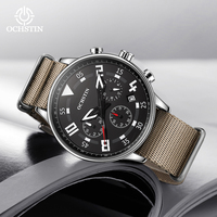 Ochstin Business Light Luxury Style Creative Nylon Series Multi functional Quartz Movement Watch 2024 New Men's Quartz Watch