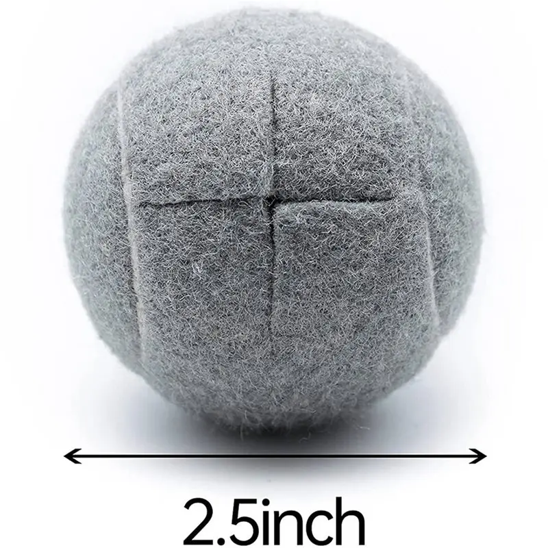 Beauty 12 PCS Precut Walker Tennis Ball For Furniture Legs And Floor Protection, Heavy Duty Long Lasting Felt Pad Covering,Grey
